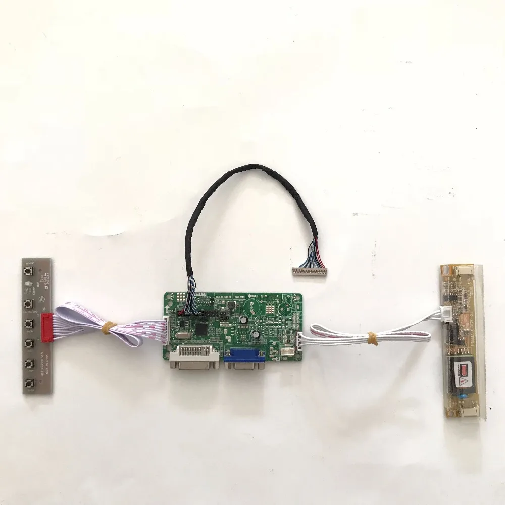 

RT2281 Universal DVI VGA LCD Controller Board for 15 inch 1024x768 HT150X02 2CCFL LVDS Monitor for Raspberry Pi