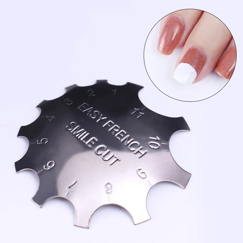 От BORN PRETTY полосками край резчик трафарет триммер 11 размеры дизайн ногтей Nail Art