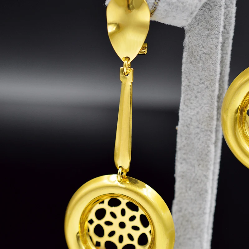 Классические круглые серьги Sunny Jewelry для женщин длинные висячие лидер продаж
