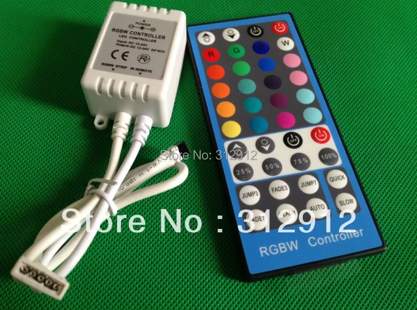 ИК-контроллер LED RGBW с 40 клавишами вход на DC12-24V выход 2А * 4 канала | Лампы и освещение