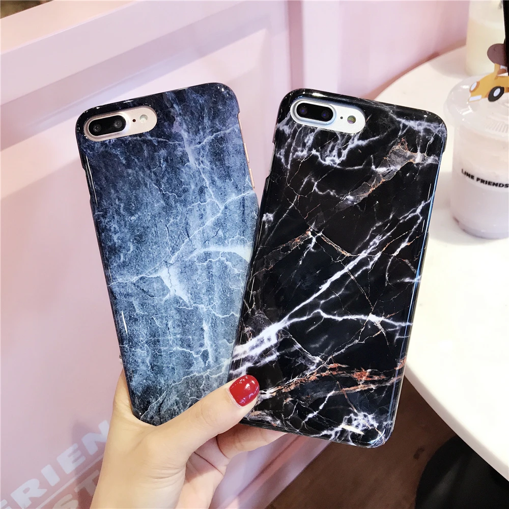 Для iPhone 8 7 6 S плюс красочный Новинка Лидер продаж Гранит Мрамор текстура телефон