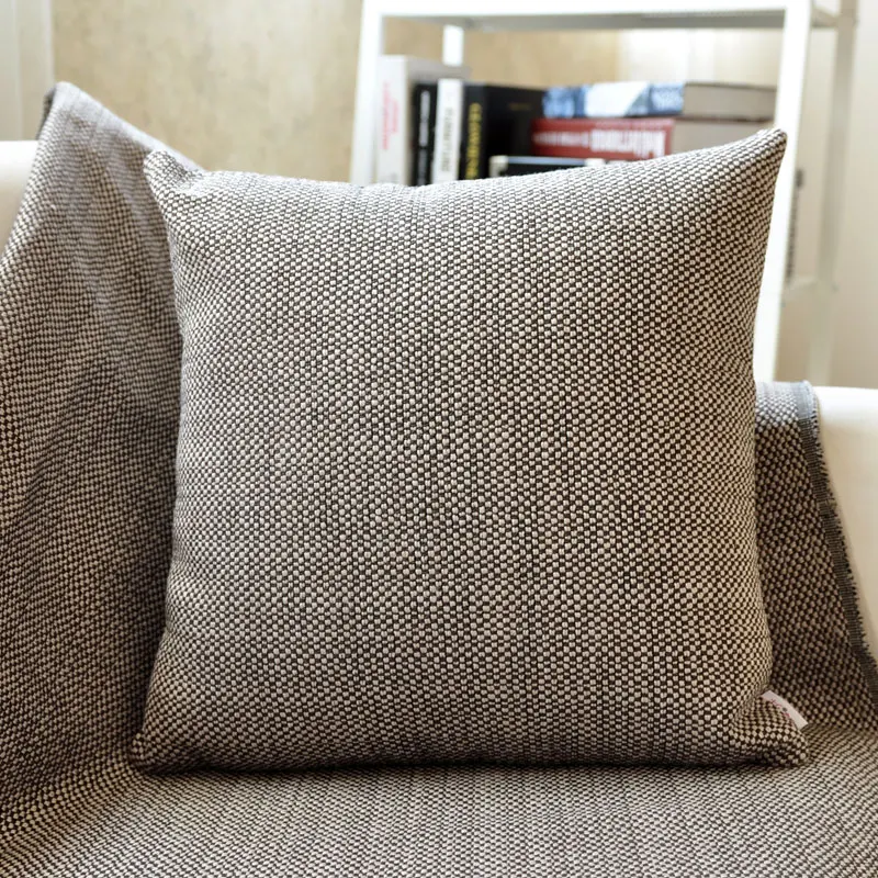 Hot Sale New Modern Brief Thicken Cotton Linen Throw Pillow Cases Cafe Sofa Cushion Cover Home Decor Car No Filling | Дом и сад