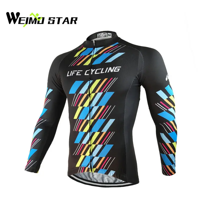 

Мужская спортивная куртка WEIMOSTAR Team Ropa Ciclismo с длинным рукавом для велоспорта