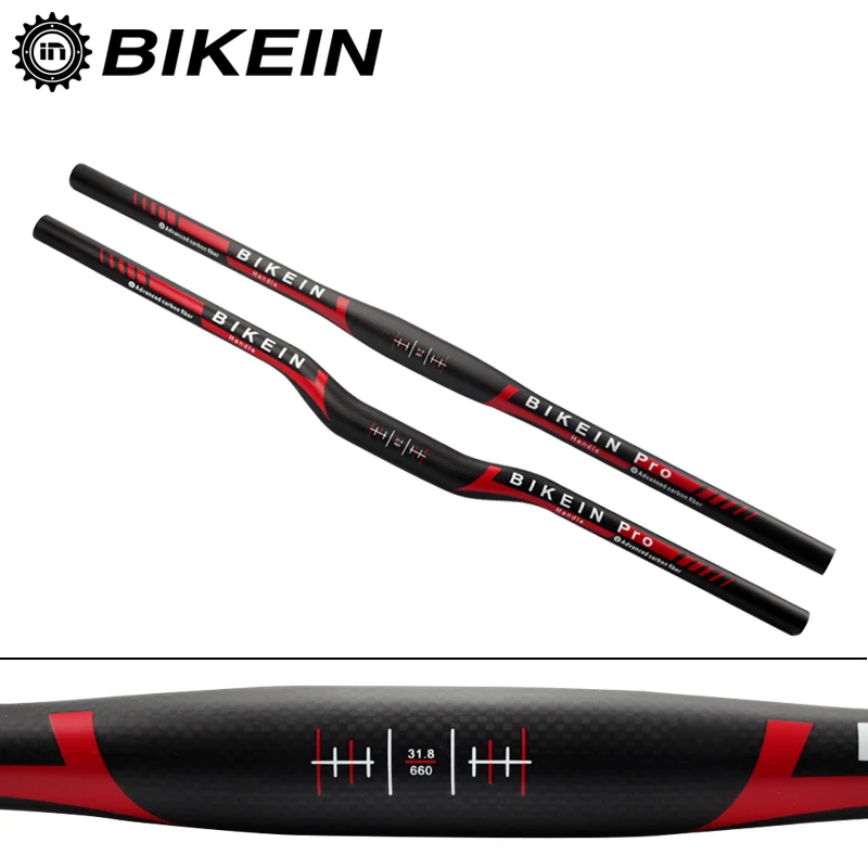 Велосипедный руль BIKEIN PRO сверхлегкий полный T700 3k углеродный для горного