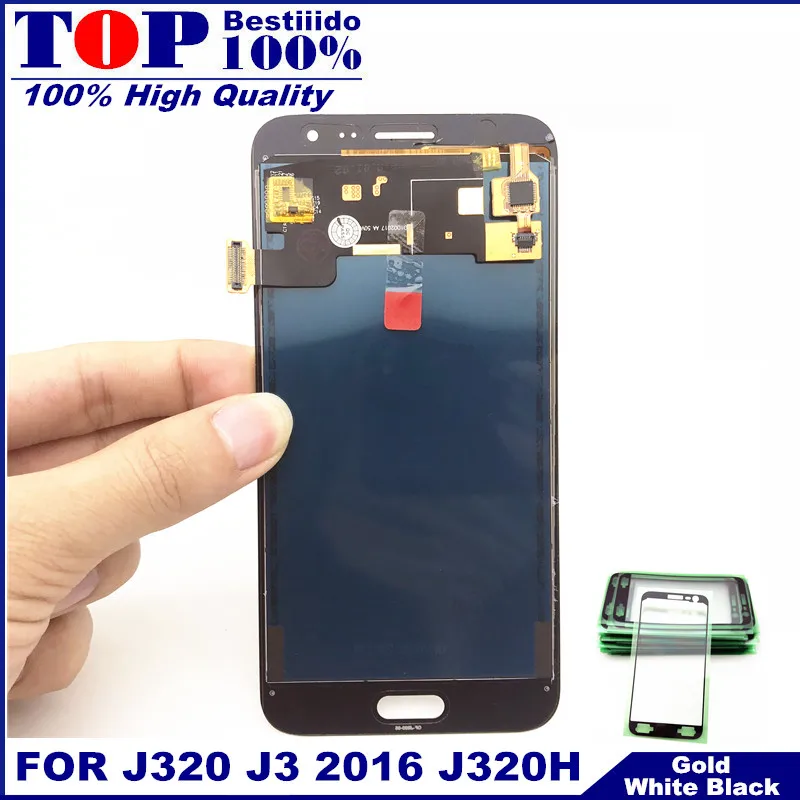 С сенсорным экраном дигитайзер lcd для Samsung Galaxy J3 2016 J320 J320F J320H J320A s