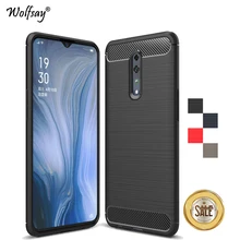OPPO Reno Z Case Luxury Brush Style Armor Rubber Soft Silicone Phone Bumper Case For OPPO Reno Z Back Cover OPPO Reno Z Fundas