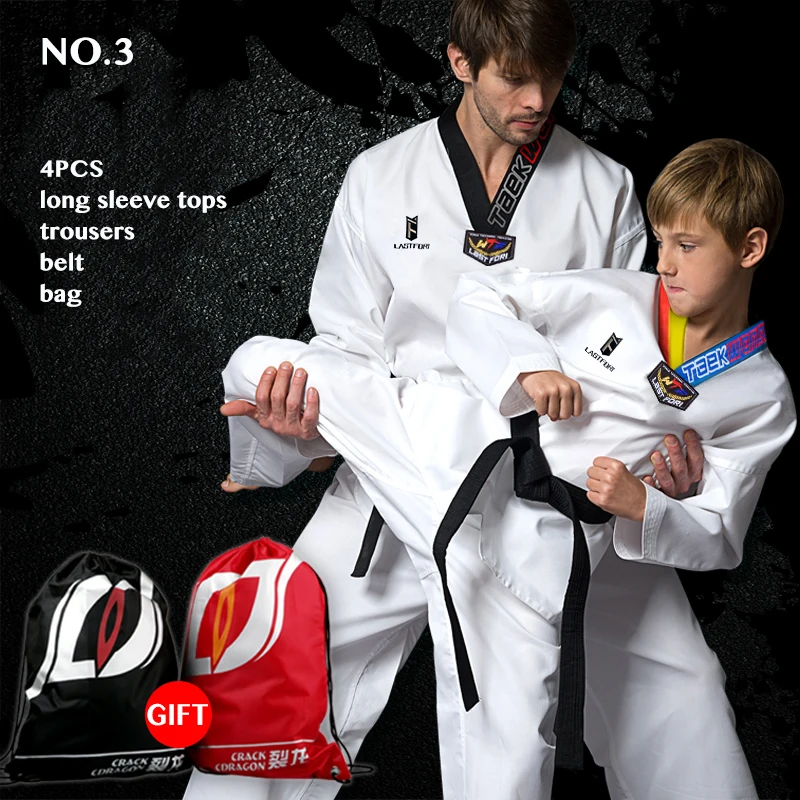 Детский костюм для тхэквондо Wtf мужчин и женщин дзюдо девочек мальчиков униформа