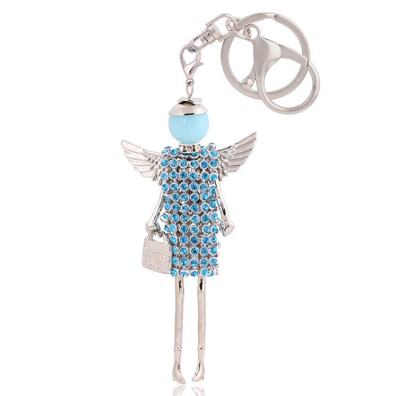 Брелок с крыльями ангела женский брелок кристаллами стразы | Украшения и