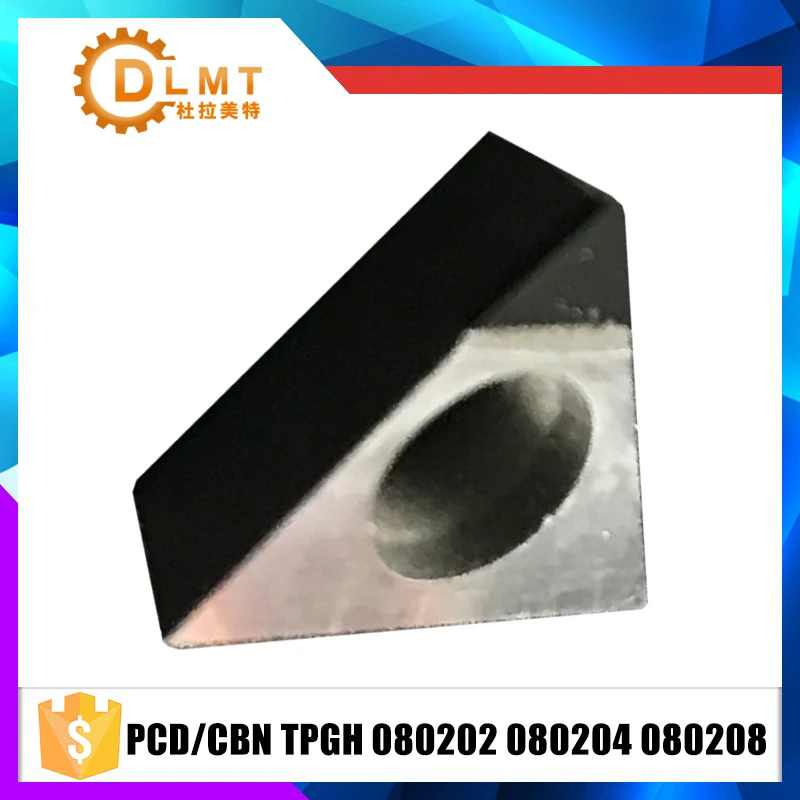 Алмазные вставки PCD/CBN TPGH080202 TPGH080204 TPGH080208 твердосплавные фрезерные с ЧПУ 2