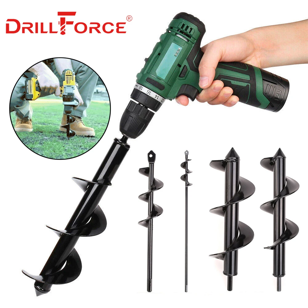 Садовый плантатор Drillforce спиральное сверло с шестигранным валом для буровых