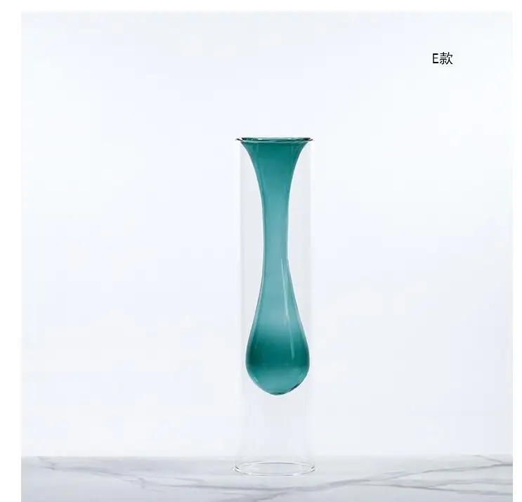 Скандинавские современные минималистичные витражи креативные с двойным остеклением прозрачные ваза Обои для рабочего стола индивидуальность водный цветок