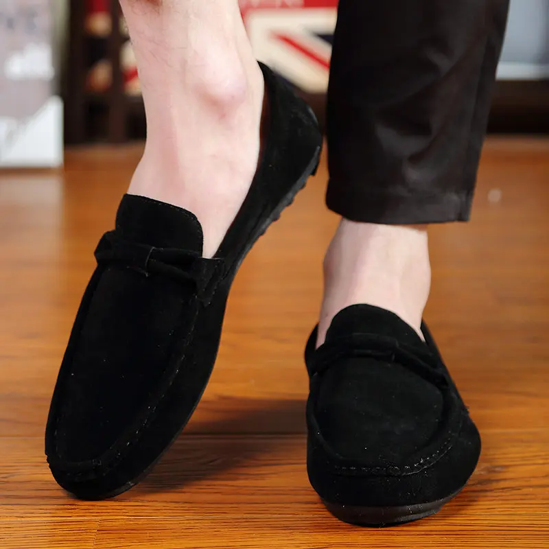 TOURSH Men Casual Loafers 2018 Fashion Shoes Suede Leather Sneakers Driving Moccasins Gommino Slip On Flats Tenis Masculino | Обувь