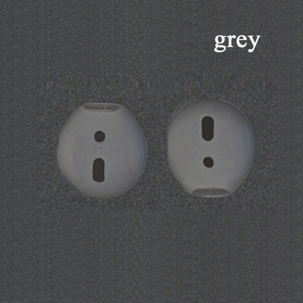 Grey 1 пара Мягкий силиконовый ударопрочный чехол для наушников для Apple гарнитура для airpods Сменные беруши протектор амбушюры чехол для гарнитуры - Color: Grey