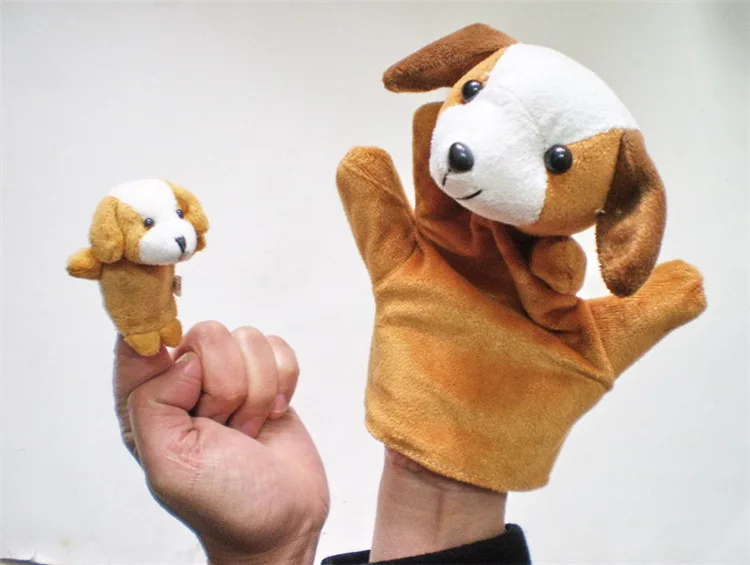 Игрушка в виде животных, ручная кукла, милые куклы, игрушка для малышей, любимая плюшевая игрушка, реквизит для рассказов, Семейная Игра, игрушки для любви, подарок для ребенка, сказочный помощник - Цвет: Красный
