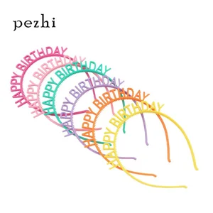 Ободок детский пластиковый с буквами алфавита, 6 шт.