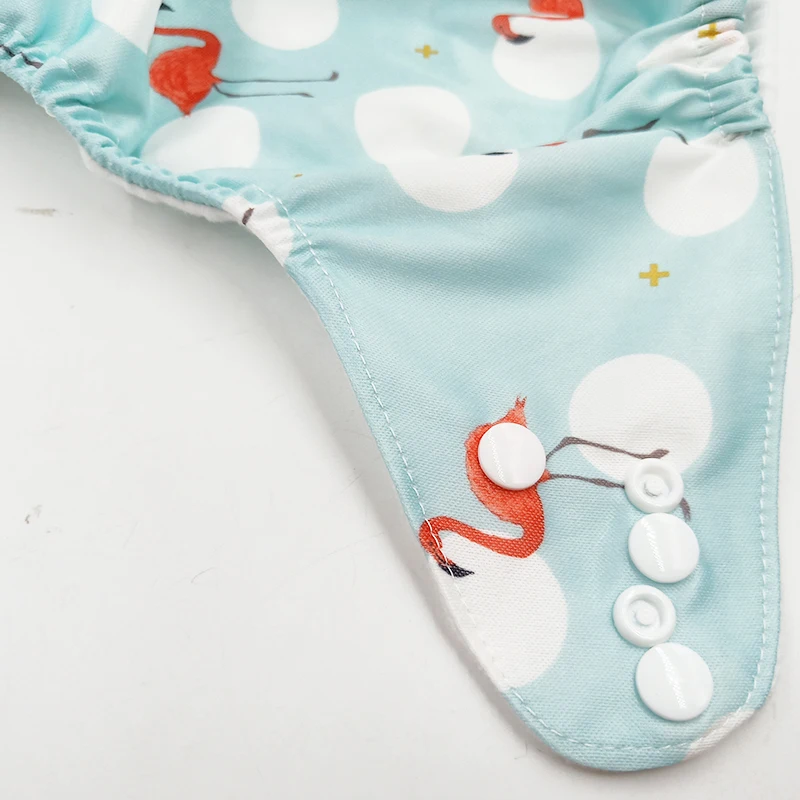 Бренд PORORO, все в одном размере, многоразовые карманные подгузники с застежкой на кнопке, супер мягкая детская Пеленка из моющейся ткани, подгузник