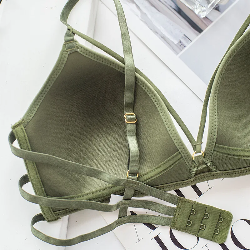 SP & CITY японский простой однотонный комплект с бюстгальтером Женский бесшовный