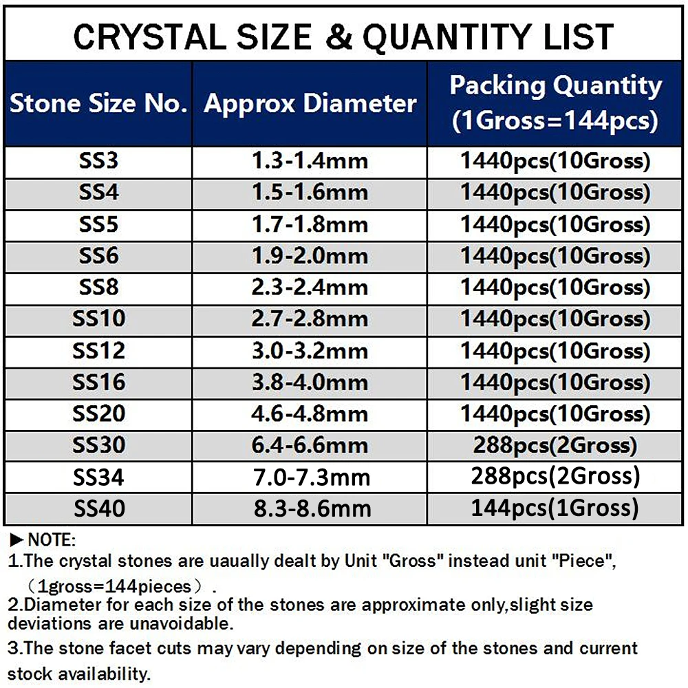 

4A SS3 1.3MM Shiny Flat Hotfix Nail Art New Popular Loose Rhinestone Shiny Glass For DIY Evening Gown/Clothes And Fashion Shoes