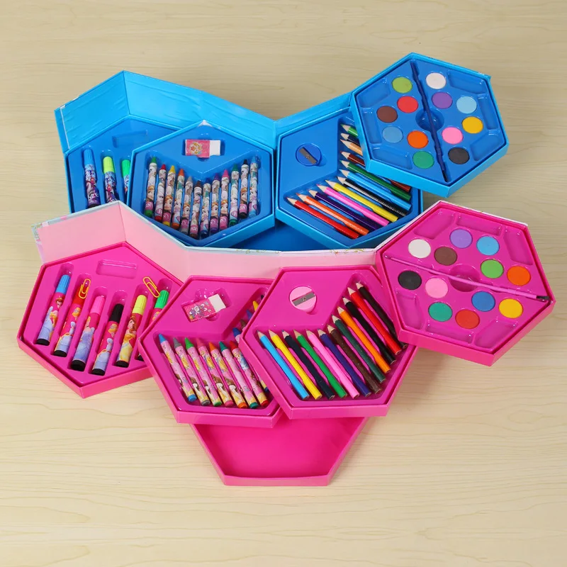Новинка 46 шт. канцелярские принадлежности для школьников Подарочная коробка