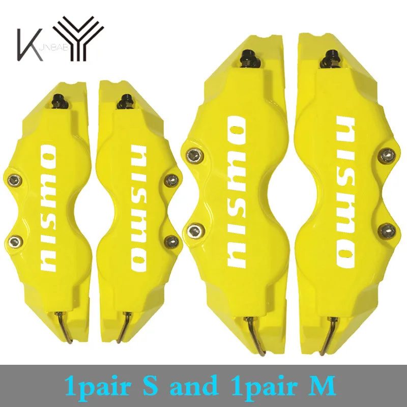 

4PCS Car Styling Universal Nismo Decal Disc Brake Caliper Covers Front Rear for Nissan Nismo Emblem Sticker Car Accessories