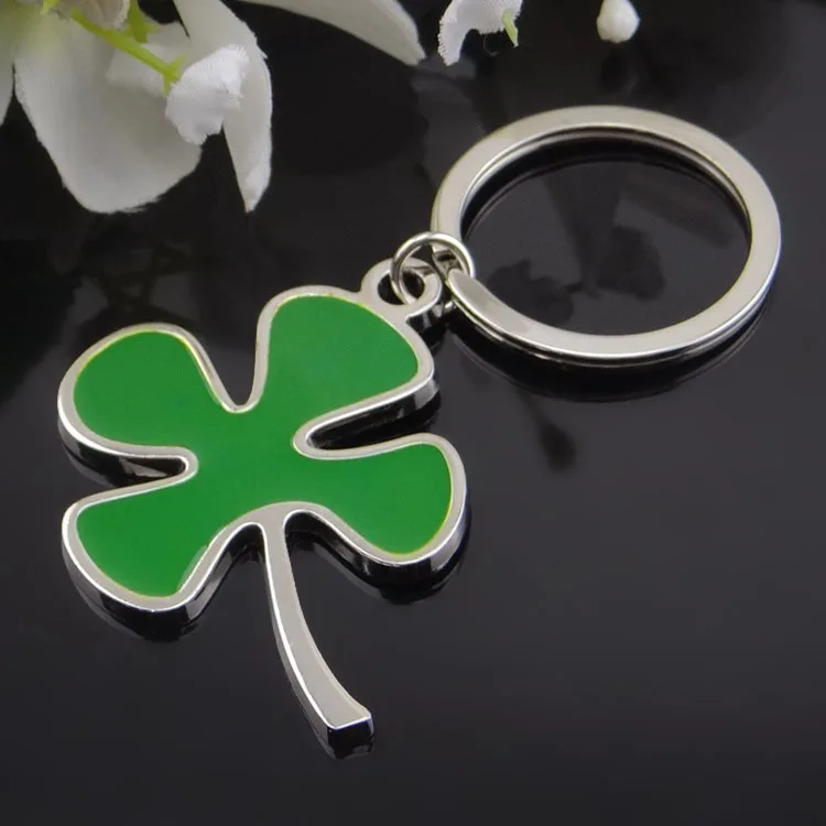 Брелок Зеленый Лист Лепесток брелок четырехлистный клевер Lucky ювелирный