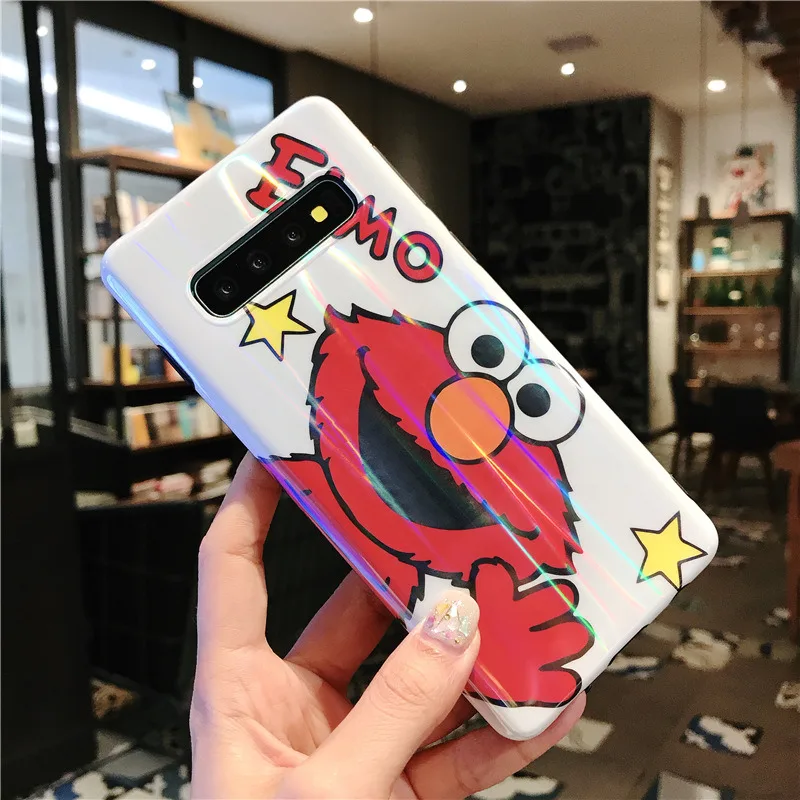 YHBBCASES милый чехол с лазерным блеском для Samsung S10 S8 S9 Plus блестящий мягкий IMD