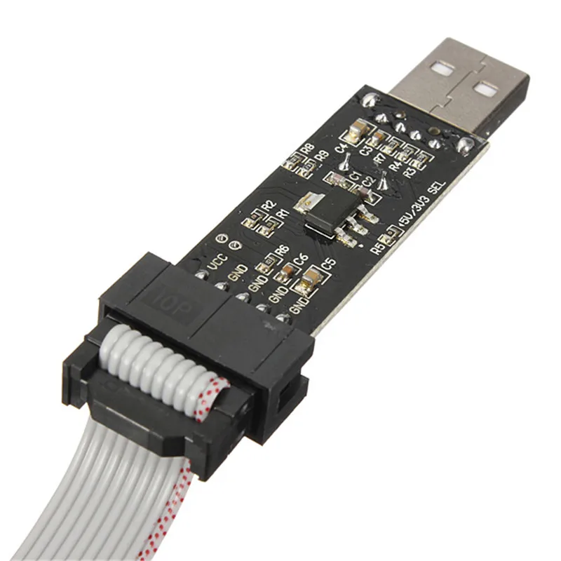 Новый электрический блок DIY высококачественный 10 контактный USBASP USBISP 3 3/5 В AVR