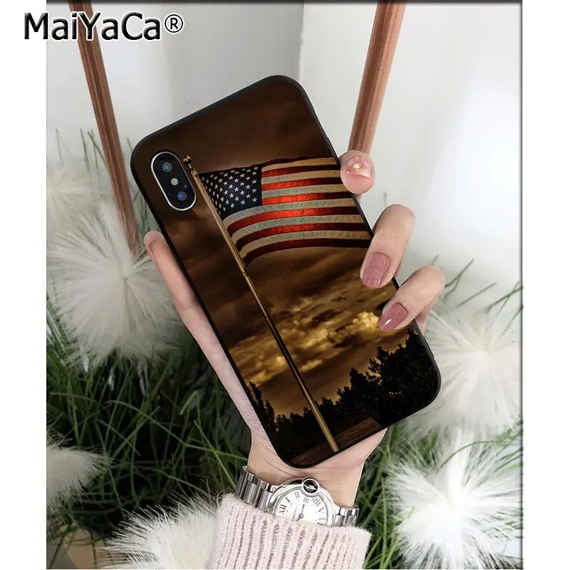 MaiYaCa американский флаг, США ТПУ Мягкие аксессуары для телефона чехол для Apple iPhone 8 7 6 6S Plus X XS MAX 5 5S SE XR мобильный чехол - Цвет: A11