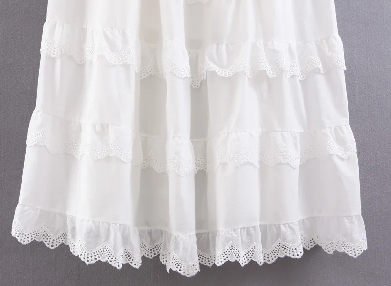 Simplee элегантное платье с бантом на бретельках 100% хлопок летние многослойные