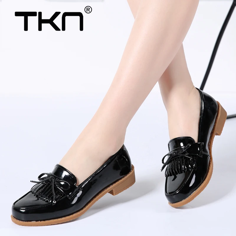 2019 г. весенние женские туфли оксфорды на плоской подошве повседневные из