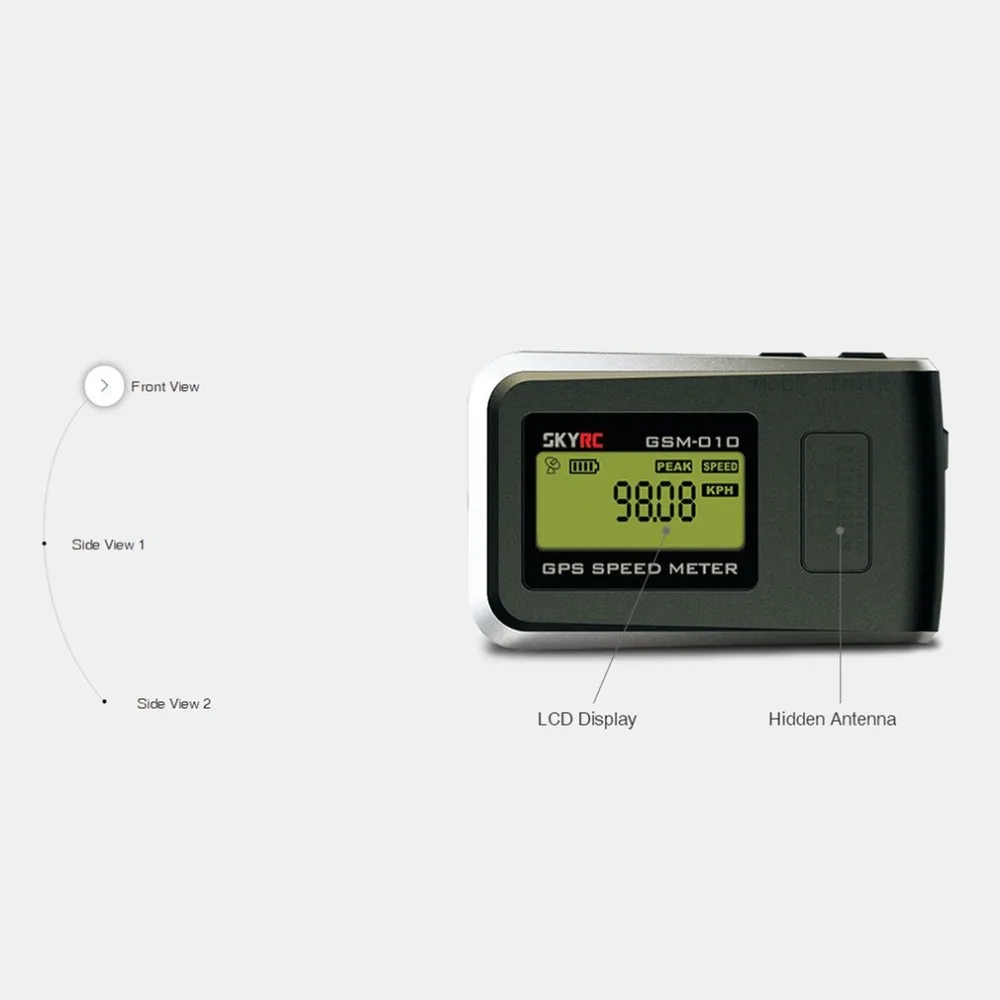 SKYRC GSM 010 компактный Высокоточный GPS измеритель скорости высотомер для RC