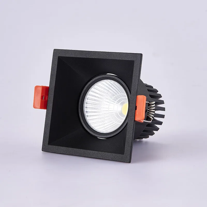 1 шт. супер яркий светодиодный встраиваемые панели квадратный СИД Dimmable вниз