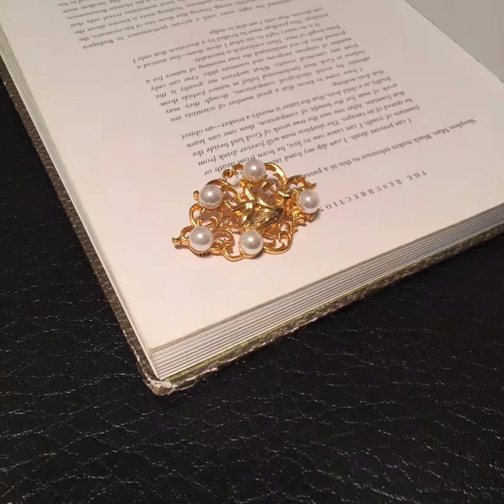 Бутик Amorita Золотая Обезьяна броши с искусственным жемчугом|brand brooch|brooch brandbrooch designer