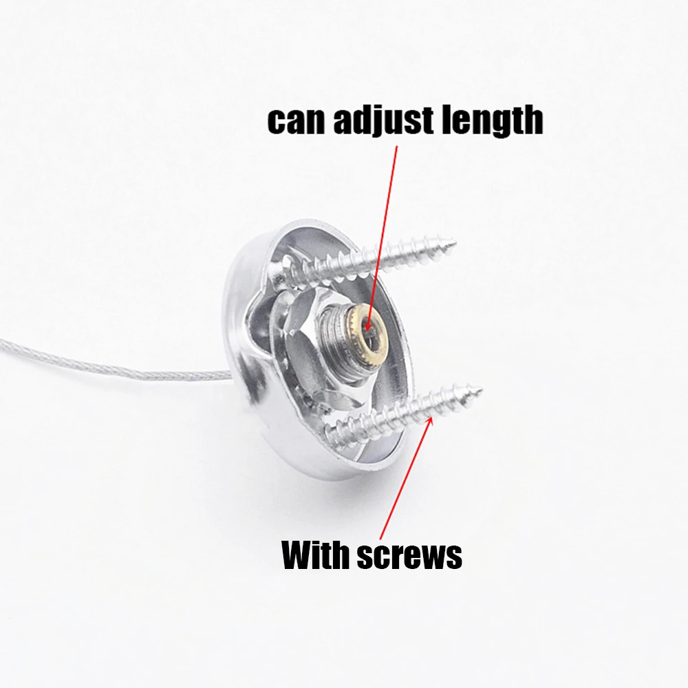 T5T8 Bracket Hanging Wire Sling Rope With Stainless Steel Fixed 1m 2m 3m Office Engineering Ceiling Lighting Accessories | Обустройство