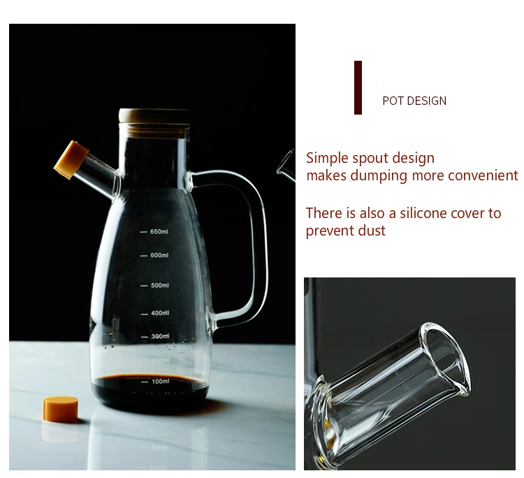 Японское стекло масло банка кухонные принадлежности большой соус cruet бутылка для уксуса Бытовая бутылка масла контейнер для крупы стеклянный контейнер