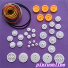 K016Y набор пластиковых ленточных колес для самостоятельной сборки шкив приводного ремня модельные фитинги высокого качества в продаже