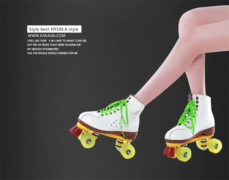 Натуральная ролик для отделки кожи коньки двойной линии Patines Для женщин модели