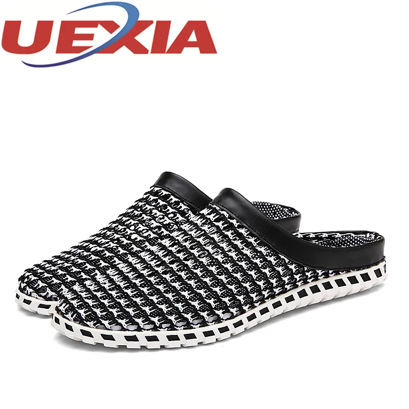 Summer Mens Casual Slippers Shoes Outdoor Breathable Mesh Men Fashion Slip On Flats Walking Male Zapatos Hombre | Обувь