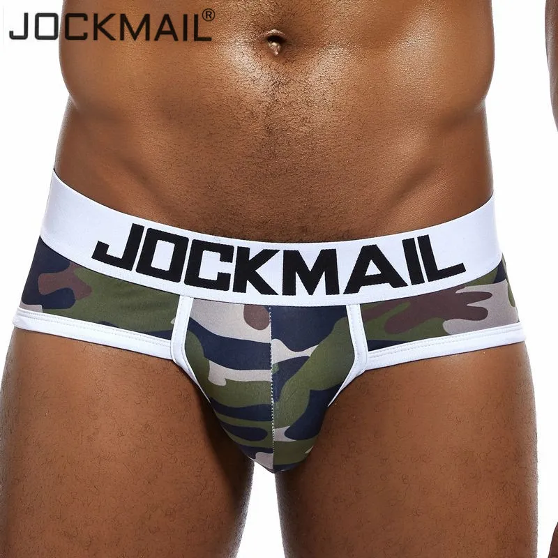 Трусы брифы JOCKMAIL мужские с камуфляжным принтом Брендовое пикантное нижнее белье