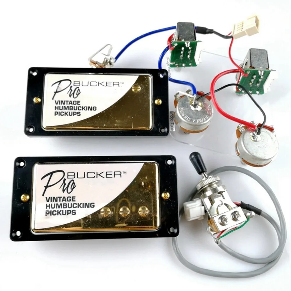 ProBucker Alnico мост и шейный пикап с профессиональным жгутом проводов 3 ходовыми