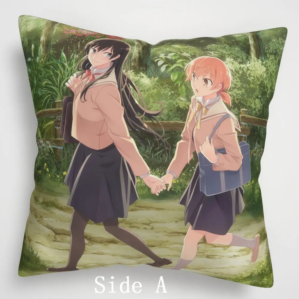 Аниме Yagate Kimi Ni Naru Bloom Into You двусторонний Наволочка Чехол для подушки