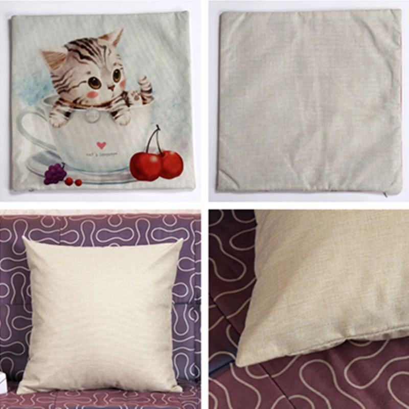 1 Pc Cartoon Cats Pillow Case Sofa Bed Back Cushion Cover Pillowslip Cute Style Home Decoration | Дом и сад