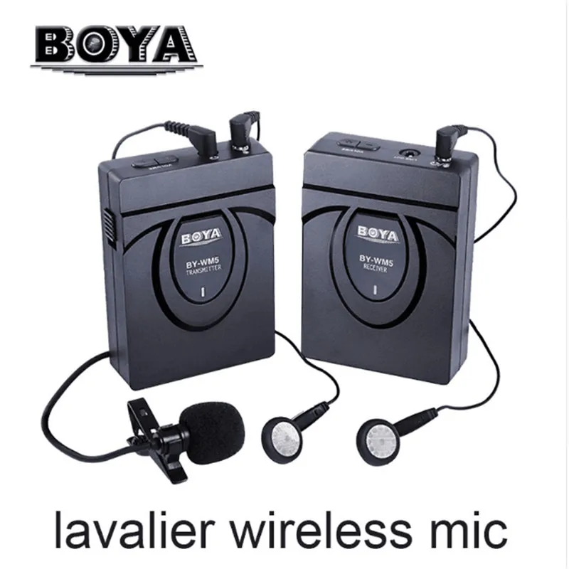 BOYA BY WM6/BY WM5/BY WM8 UHF Беспроводная микрофонная система всенаправленный петличный