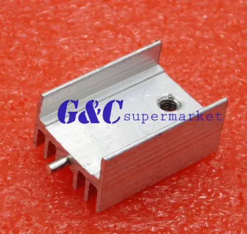 10PCS Heat Sink 21x15x10mm Aluminum TO-220 Transistors DIY | Электронные компоненты и принадлежности