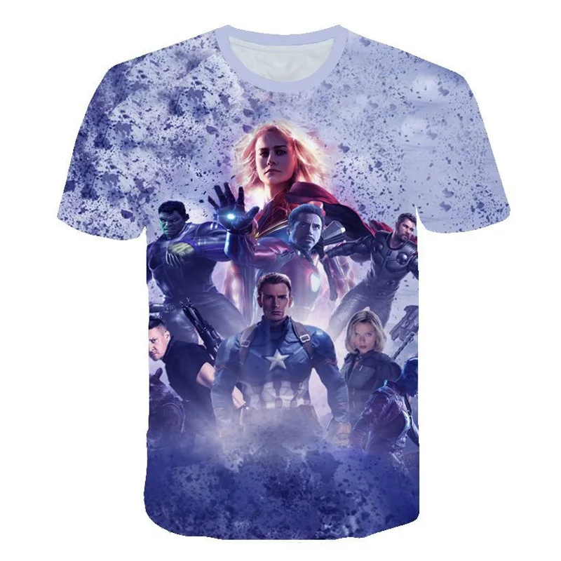 Новинка 2019 Мужская/женская футболка с 3D принтом капитана Марвел Carol Danvers