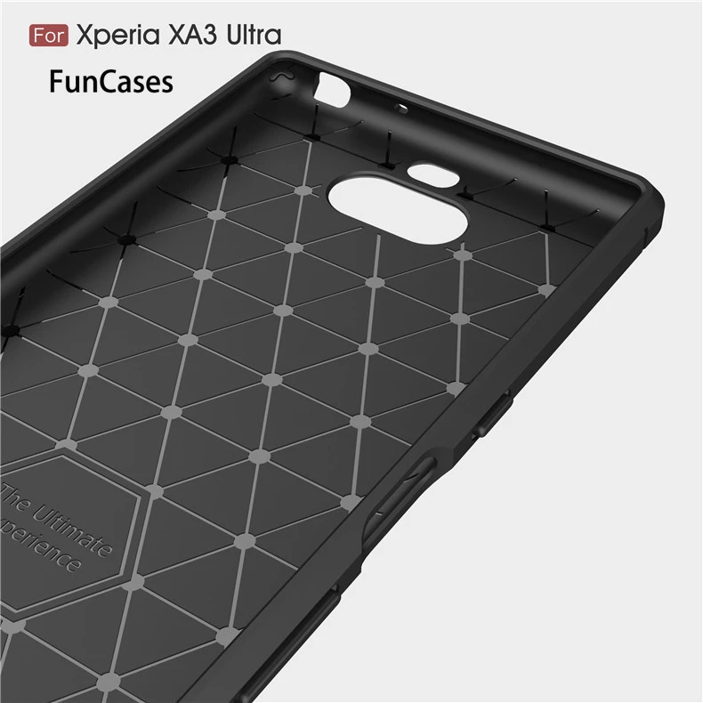 Чехол для телефона sony XZ4 углеродное волокно Матовый ТПУ чехол XA2 плюс Матовая