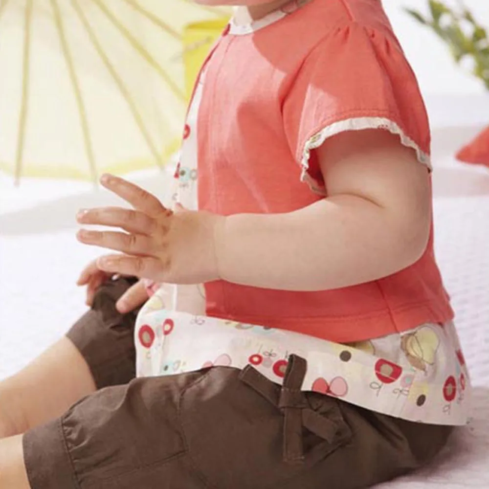 Комплект одежды из 3 предметов для маленьких девочек: топ с фруктовым принтом +