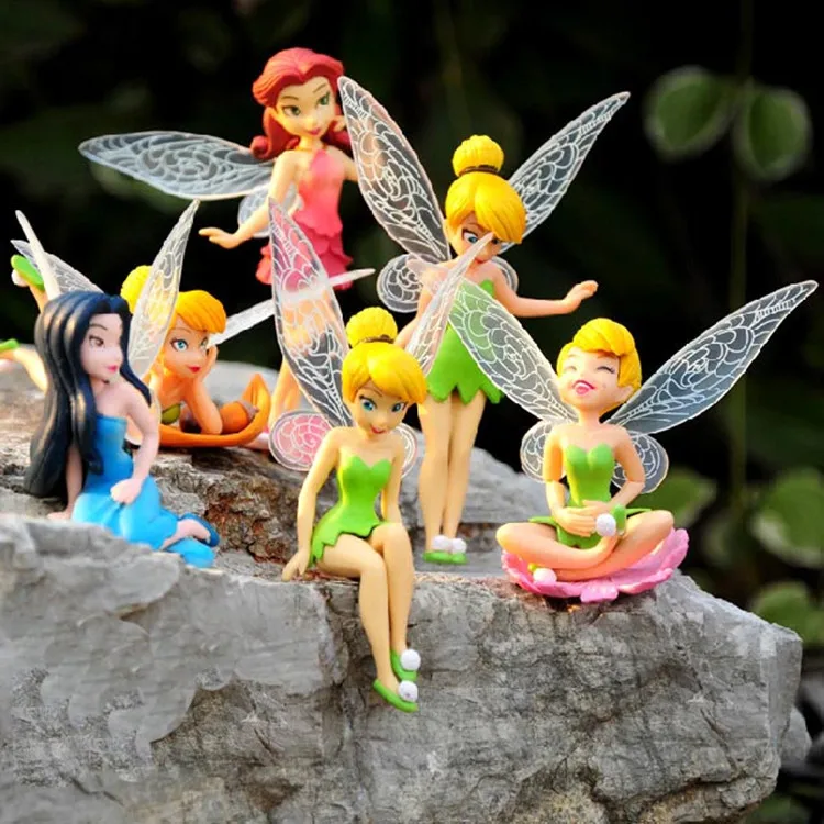 2015 Новый 6 шт./компл. Tinkerbell куклы летающая Фея Очаровательны тинкер белл подарок