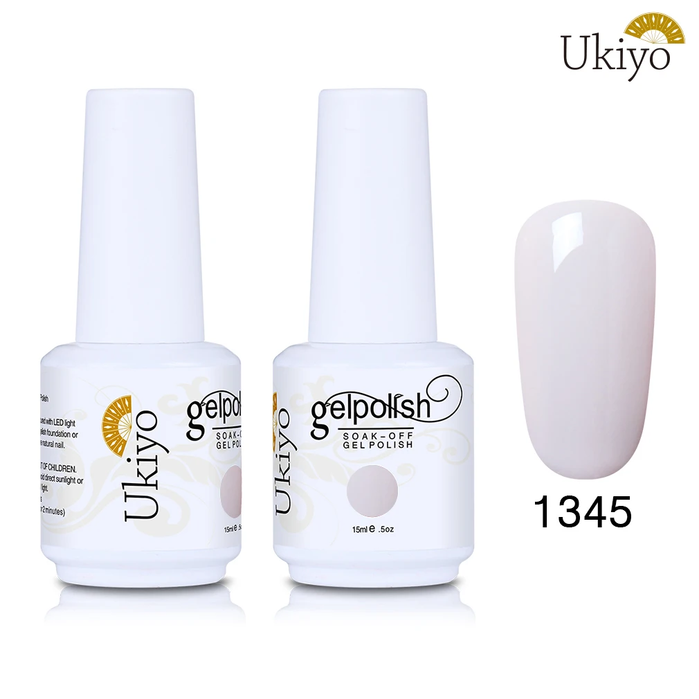 1345 Ukiyo 15 мл Лак для ногтей 170 великолепный цвет Гель-лак для ногтей Vernis полуперманентное верхнее покрытие Базовое покрытие гель-лаки для ногтей Гель-лак - Цвет: 1345