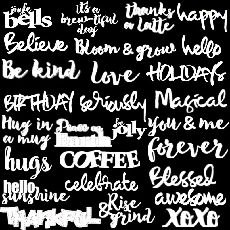 Поверьте праздник волшебные потрясающие слова металлические резные штампы для